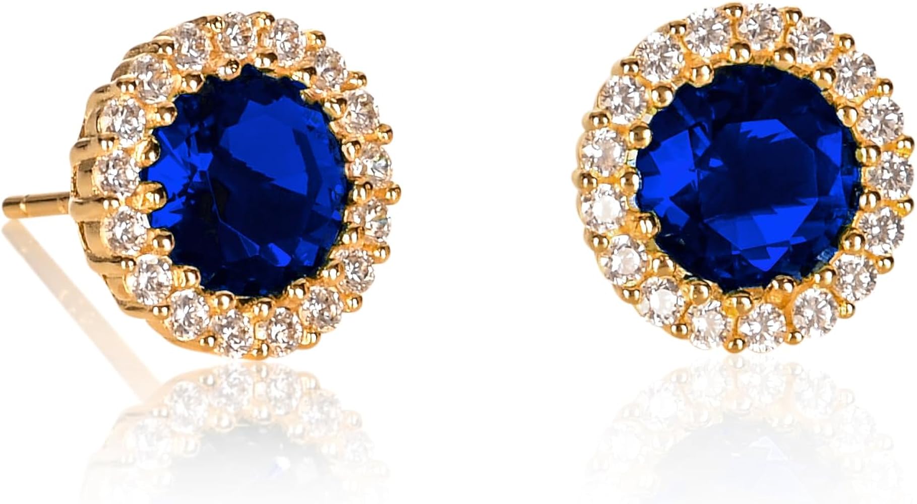 Blue Sapphire Stud Earrings – Aurora Earrings