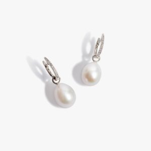 Luna Pearl Hoop Earrings